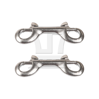 BQLZR  Stainless Steel Bolts Snap Hooks 3.55inch Metal Chain Clips Silver