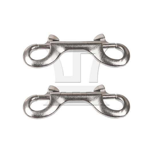 BQLZR  Stainless Steel Bolts Snap Hooks 3.55inch Metal Chain Clips Silver