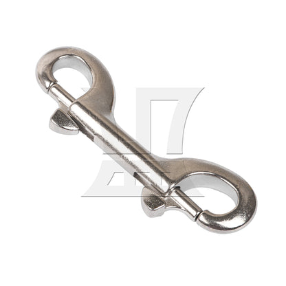 BQLZR  Stainless Steel Bolts Snap Hooks 3.55inch Metal Chain Clips Silver
