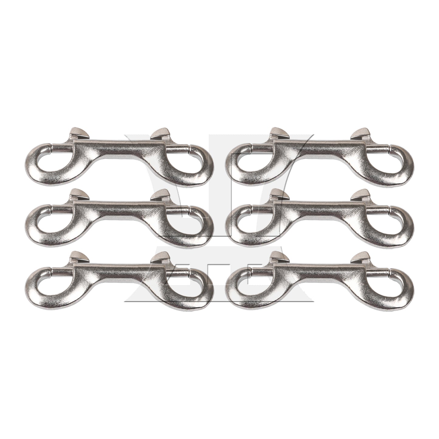 BQLZR  Stainless Steel Bolts Snap Hooks 3.55inch Metal Chain Clips Silver