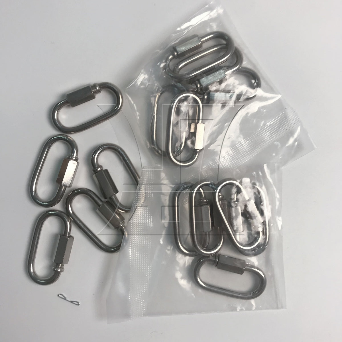 BQLZR Stainless Steel Chain Connectors Threaded Locking Link Clips for Rope Connecting M4