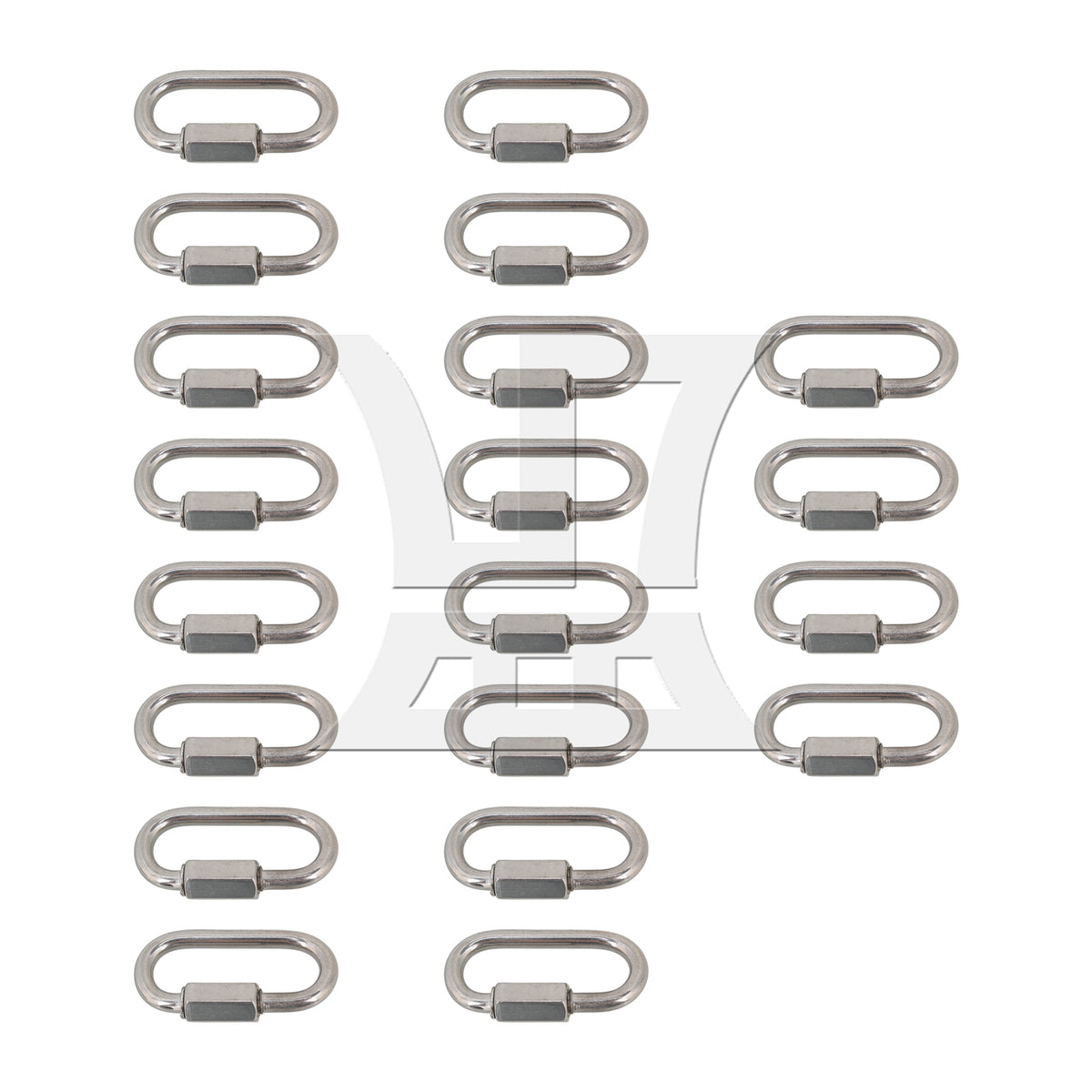 BQLZR Stainless Steel Chain Connectors Threaded Locking Link Clips for Rope Connecting M4