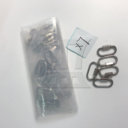 BQLZR Stainless Steel Chain Connectors Threaded Locking Link Clips for Rope Connecting M4
