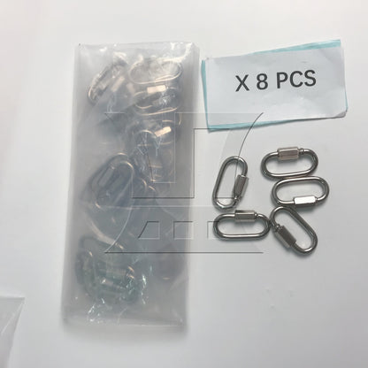 BQLZR Stainless Steel Chain Connectors Threaded Locking Link Clips for Rope Connecting M4