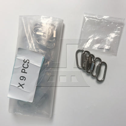 BQLZR Stainless Steel Chain Connectors Threaded Locking Link Clips for Rope Connecting M4