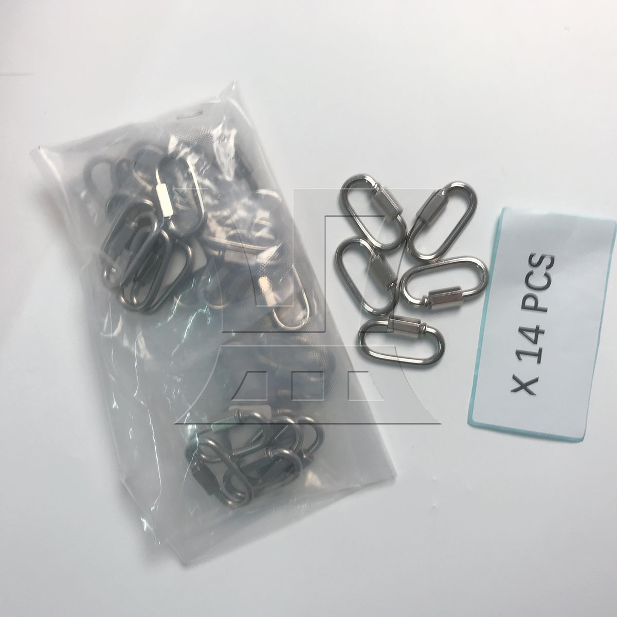 BQLZR Stainless Steel Chain Connectors Threaded Locking Link Clips for Rope Connecting M4