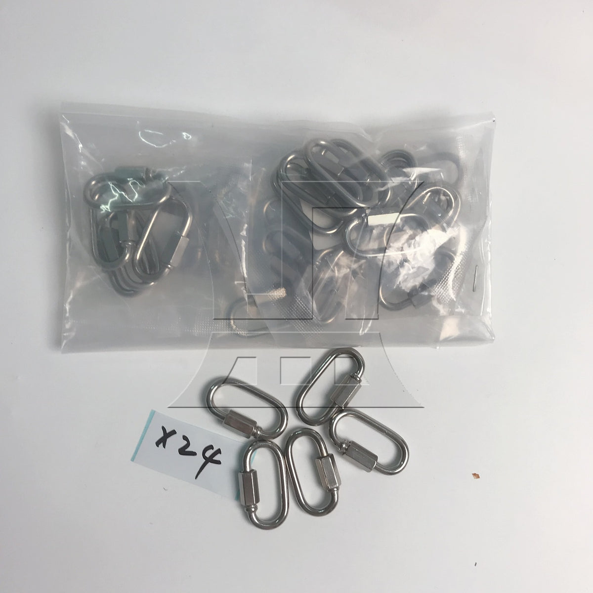BQLZR Stainless Steel Chain Connectors Threaded Locking Link Clips for Rope Connecting M4