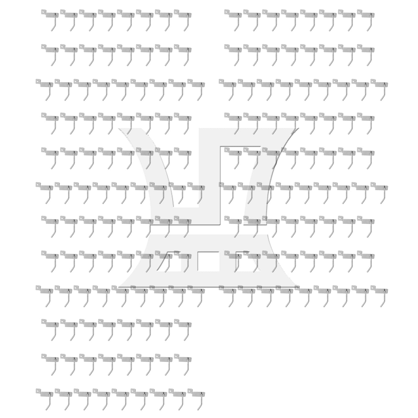 BQLZR Slatwall Fitting Prong Hanger 5cm Length Shop Display Accessory