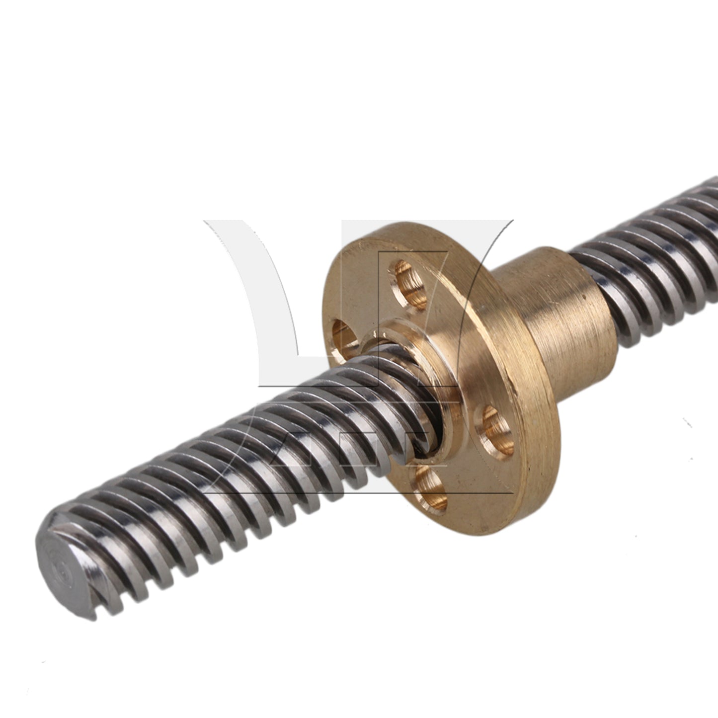 BQLZR  Lead Screw Rod 25cm Length 0.8cm w/ Brass Nut for 3D Printer Repair