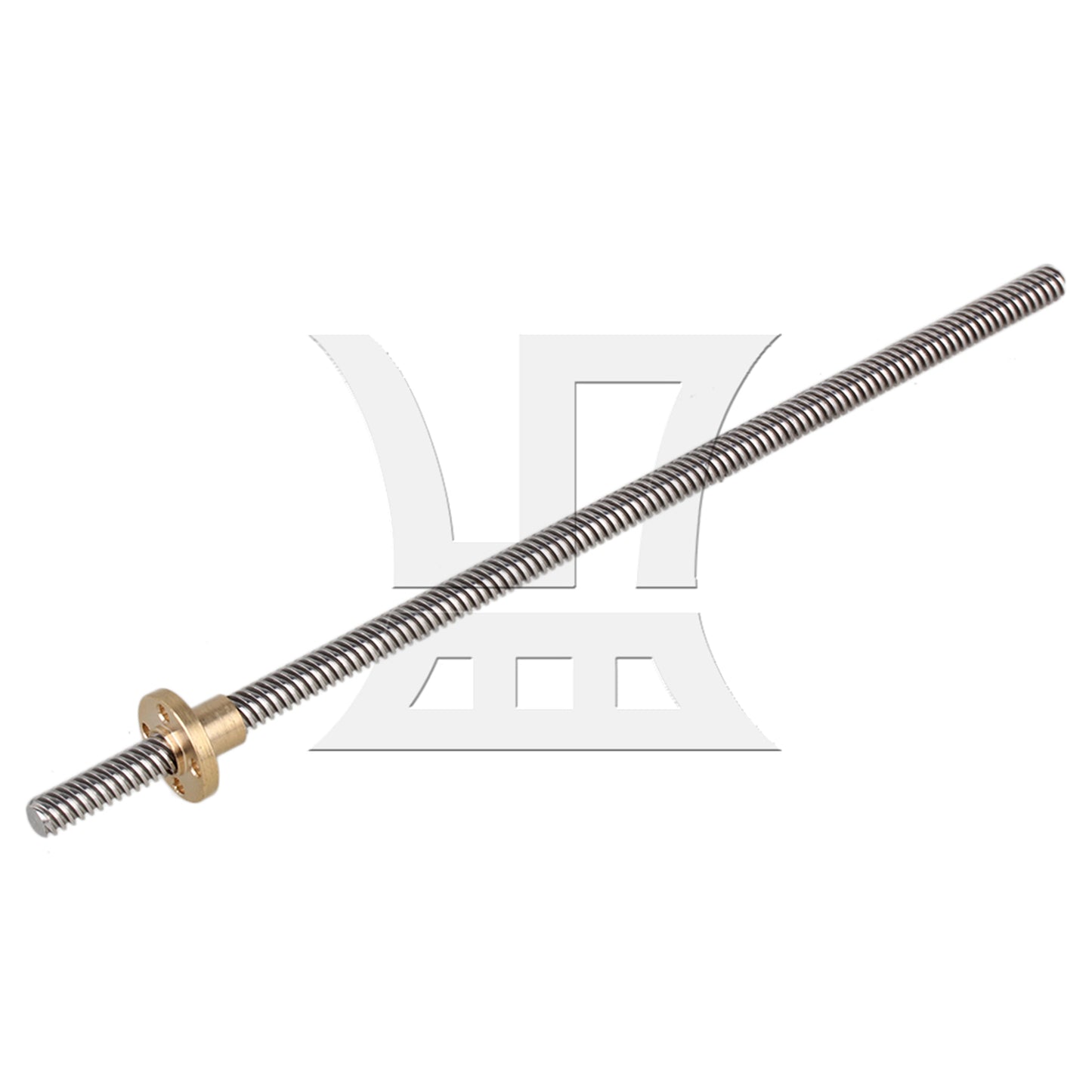BQLZR  Lead Screw Rod 25cm Length 0.8cm w/ Brass Nut for 3D Printer Repair