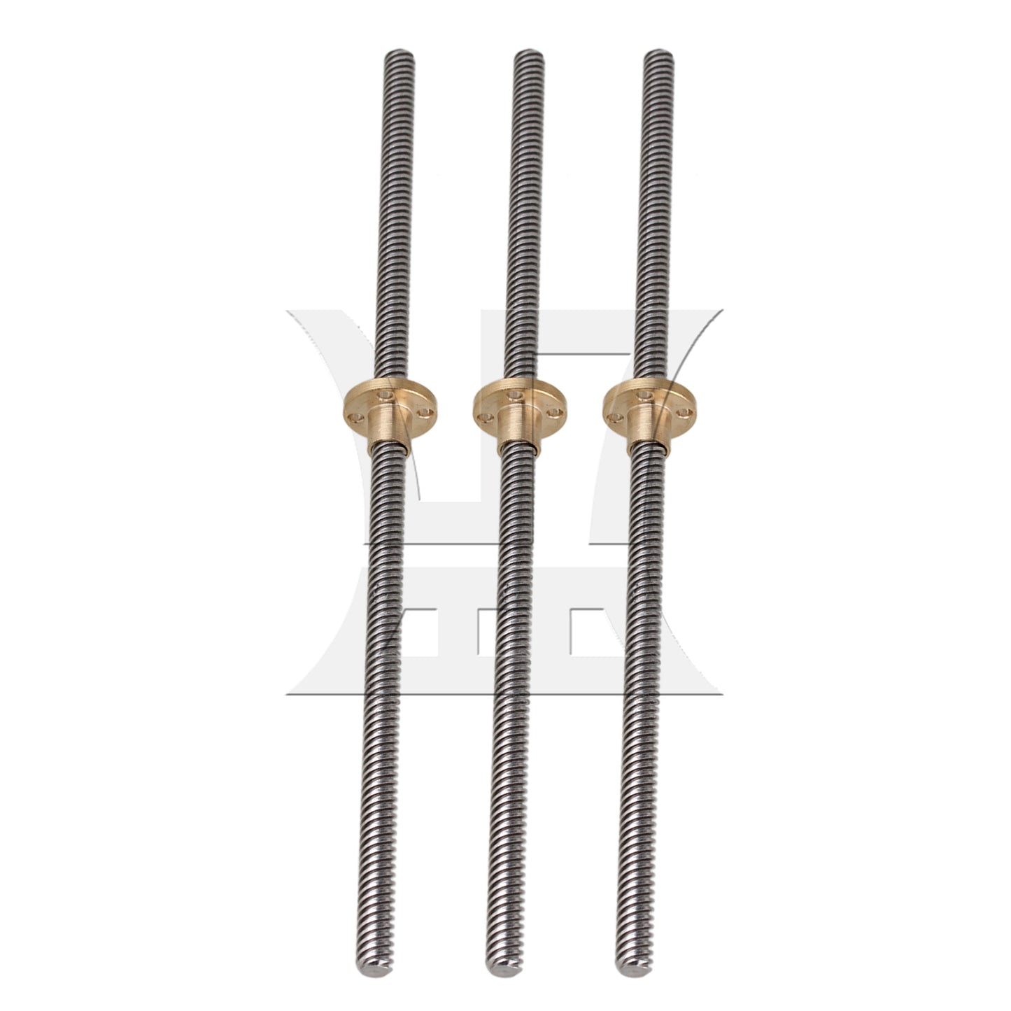 BQLZR  Lead Screw Rod 25cm Length 0.8cm w/ Brass Nut for 3D Printer Repair