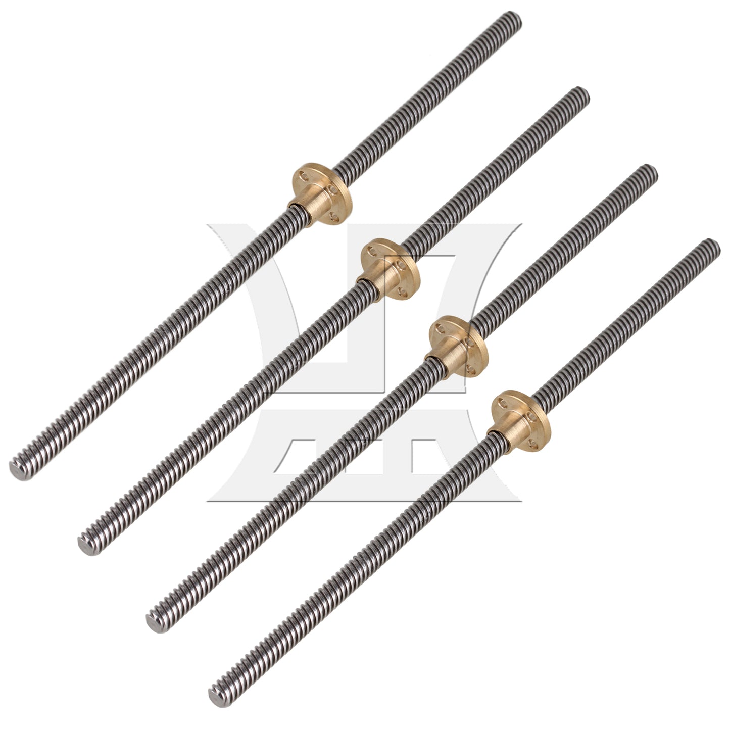 BQLZR  Lead Screw Rod 25cm Length 0.8cm w/ Brass Nut for 3D Printer Repair