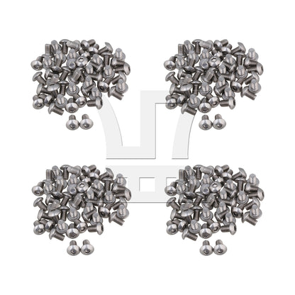 BQLZR  Silvery Metric Thread M5 Button Head Hex Socket Cap Screws Bolts