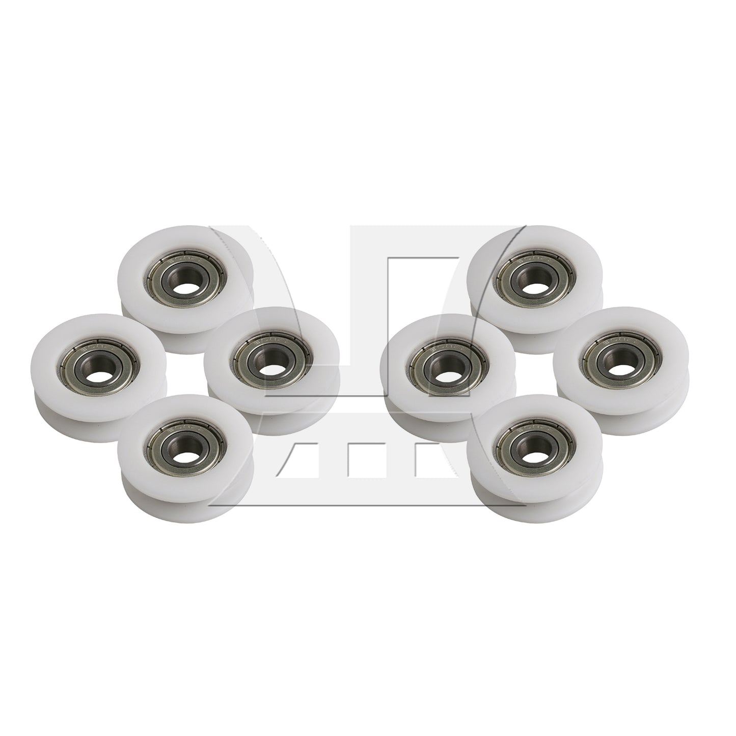 BQLZR  White Hardware 34x10.5mm Round Guide Bearing Pulley