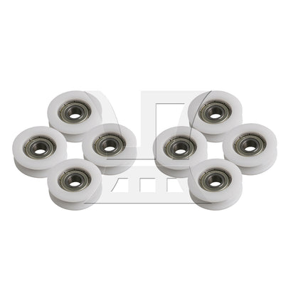 BQLZR  White Hardware 34x10.5mm Round Guide Bearing Pulley
