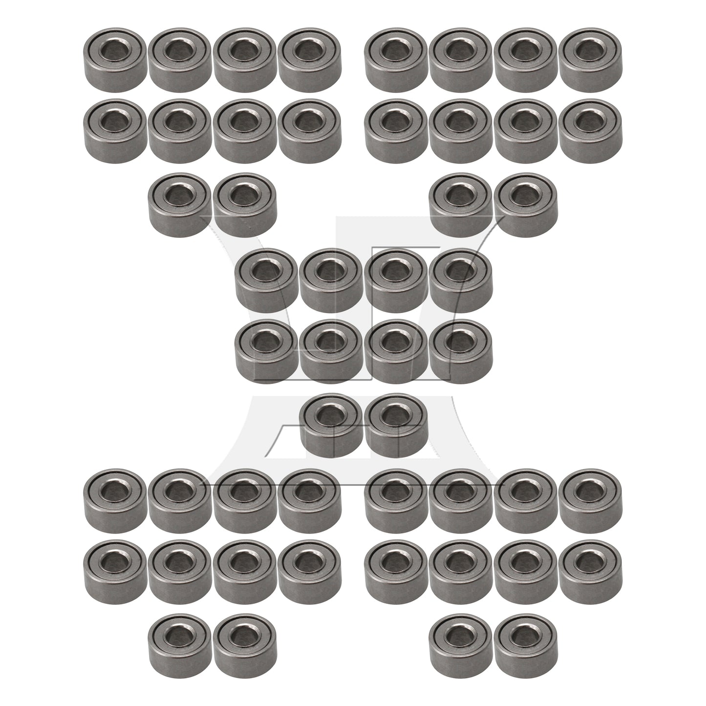 BQLZR  Bearing Steel Metal Miniature Micro Ball Bearing MR52ZZ Pack of 10