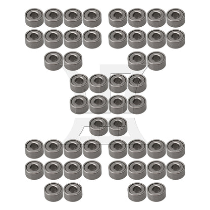 BQLZR  Bearing Steel Metal Miniature Micro Ball Bearing MR52ZZ Pack of 10