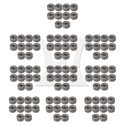 BQLZR  Bearing Steel Metal Miniature Micro Ball Bearing MR52ZZ Pack of 10