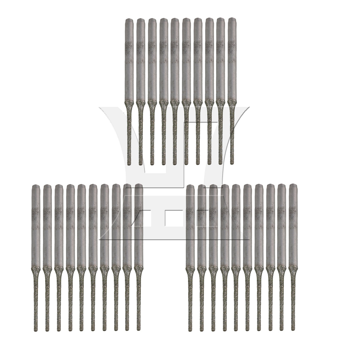 BQLZR Lapidary Coated Solid Bits Gems Drilling Bits 1mm Silver