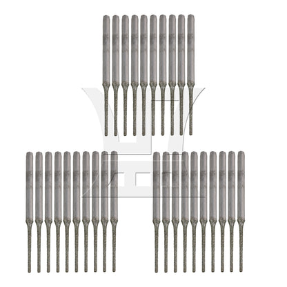 BQLZR Lapidary Coated Solid Bits Gems Drilling Bits 1mm Silver