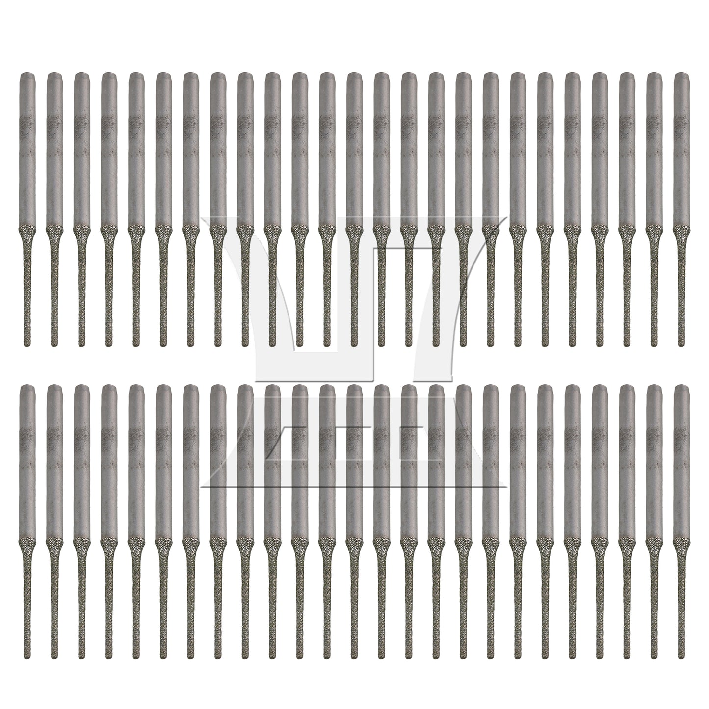 BQLZR Lapidary Coated Solid Bits Gems Drilling Bits 1mm Silver