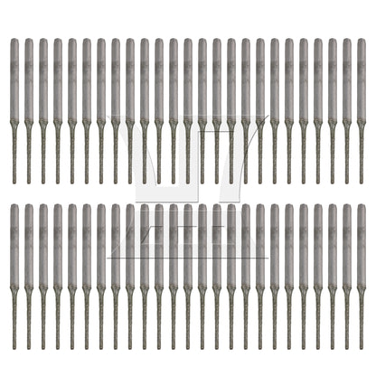 BQLZR Lapidary Coated Solid Bits Gems Drilling Bits 1mm Silver