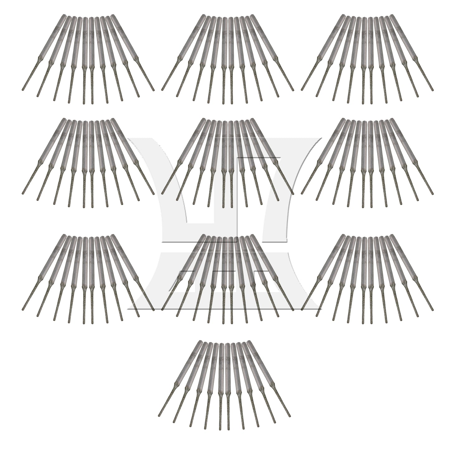 BQLZR Lapidary Coated Solid Bits Gems Drilling Bits 1mm Silver