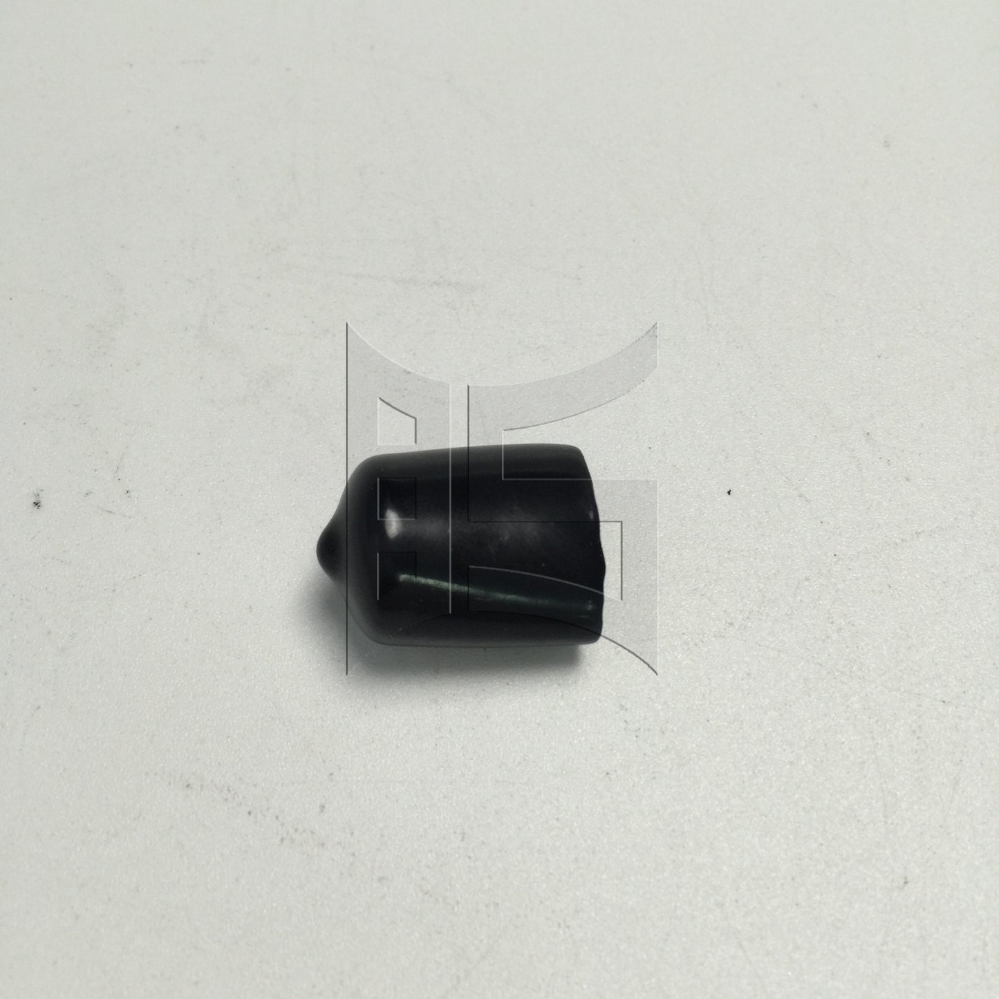 BQLZR Black Round Rubber Finisher Pipe Stop Screw Thread Cover 14mm Dia