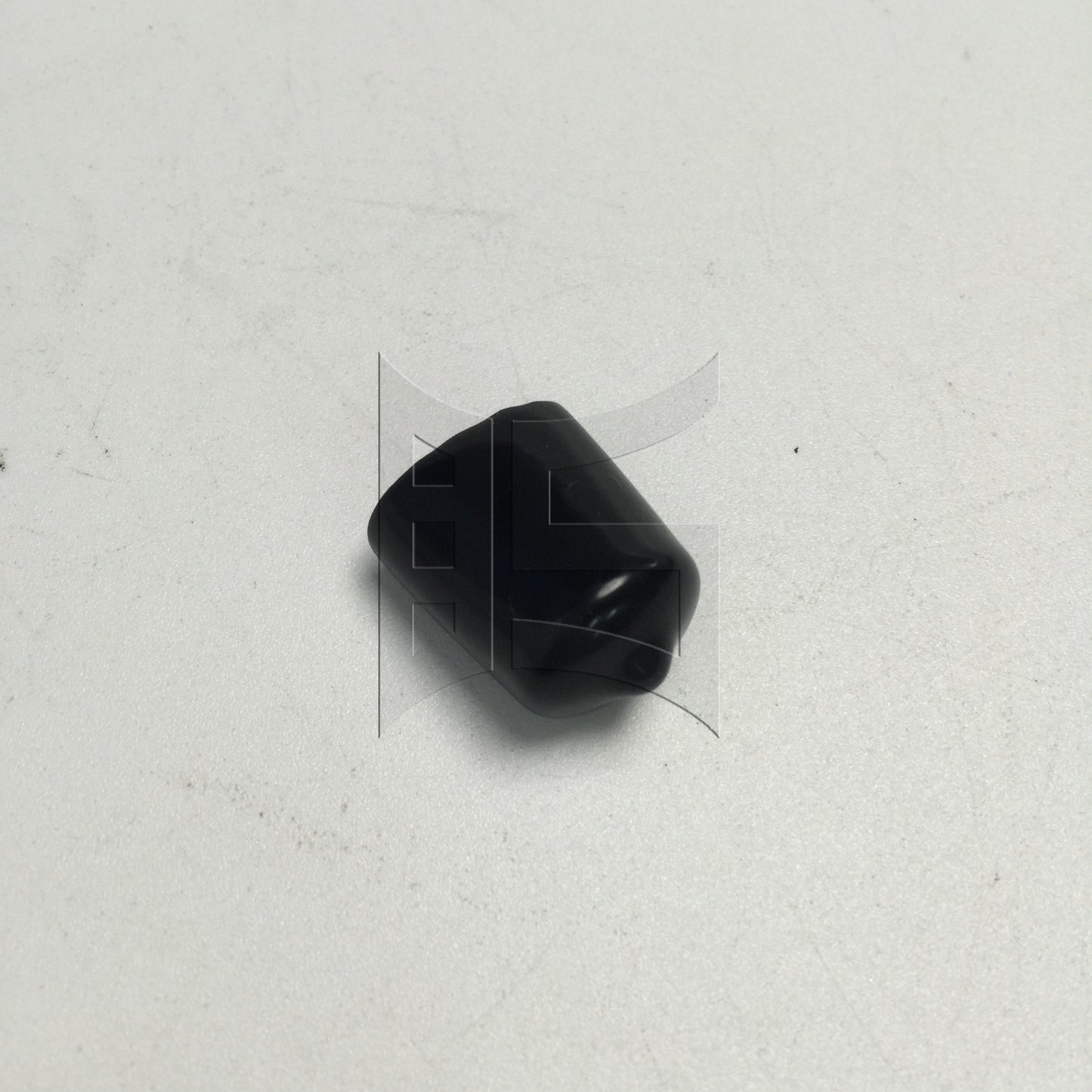 BQLZR Black Round Rubber Finisher Pipe Stop Screw Thread Cover 14mm Dia