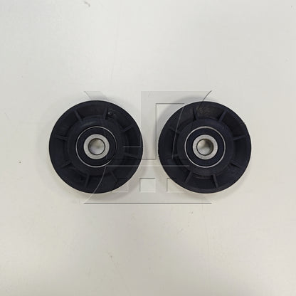 BQLZR Black Bearing Pulley Cable Wheel 6x1x1.2cm for Gym Equipment Parts