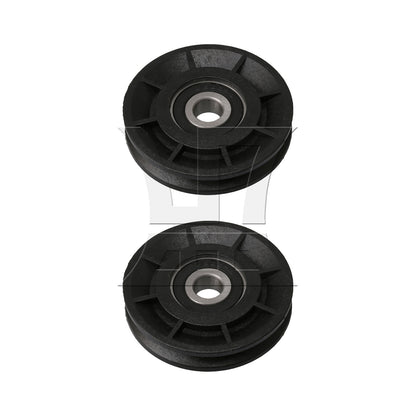 BQLZR Black Bearing Pulley Cable Wheel 6x1x1.2cm for Gym Equipment Parts