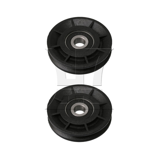 BQLZR Black Bearing Pulley Cable Wheel 6x1x1.2cm for Gym Equipment Parts