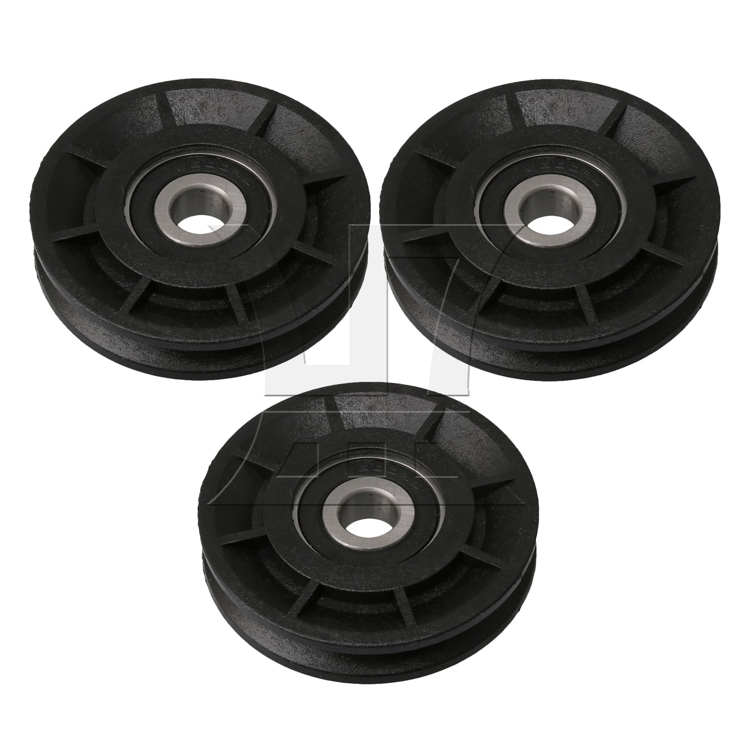 BQLZR Black Bearing Pulley Cable Wheel 6x1x1.2cm for Gym Equipment Parts