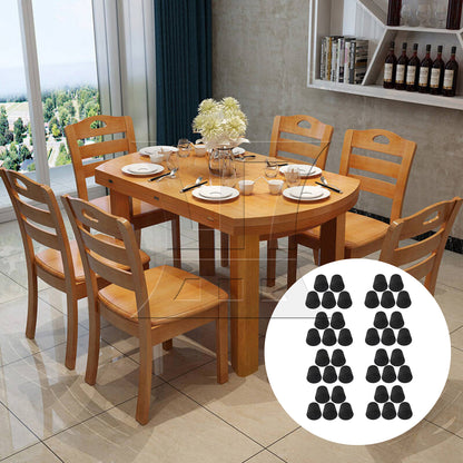BQLZR  Anti-Slip Synthetic Rubber Table Chair Leg Tips Caps 1x2.1x0.22cm