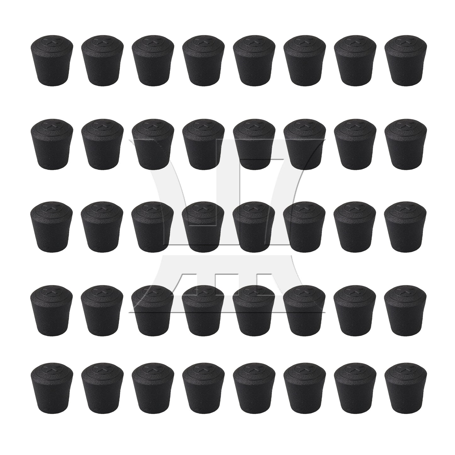 BQLZR  Anti-Slip Synthetic Rubber Table Chair Leg Tips Caps 1x2.1x0.22cm