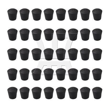 BQLZR  Anti-Slip Synthetic Rubber Table Chair Leg Tips Caps 1x2.1x0.22cm