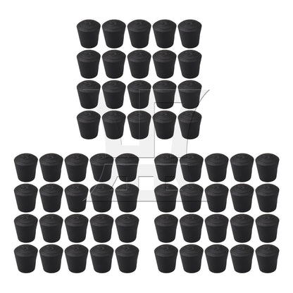 BQLZR  Anti-Slip Synthetic Rubber Table Chair Leg Tips Caps 1x2.1x0.22cm