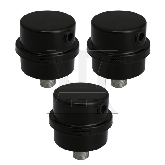 BQLZR 3 Pieces Air Compressor Parts 16mm Male Thread Diameter Metal Air Intake 3/8PT