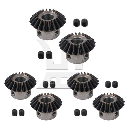 BQLZR  20T Steel 1.5 Mod Top Screws Tapered Bevel Gear Wheel 10 mm Bore