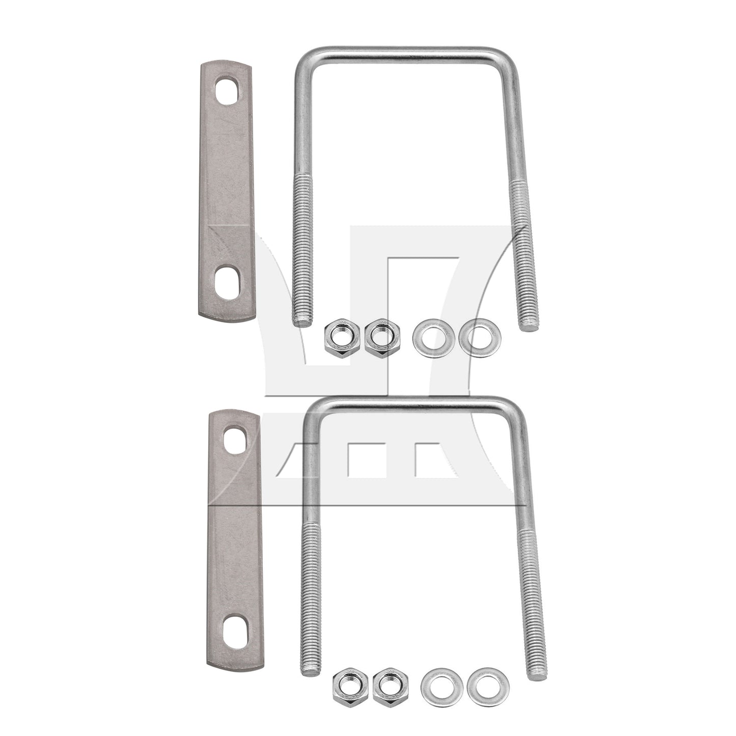 BQLZR M8 Stainless Steel Square U-Bolt 2.95" x 4.72" for Sailboat Trailer