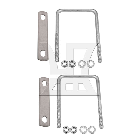 BQLZR M8 Stainless Steel Square U-Bolt 2.95" x 4.72" for Sailboat Trailer