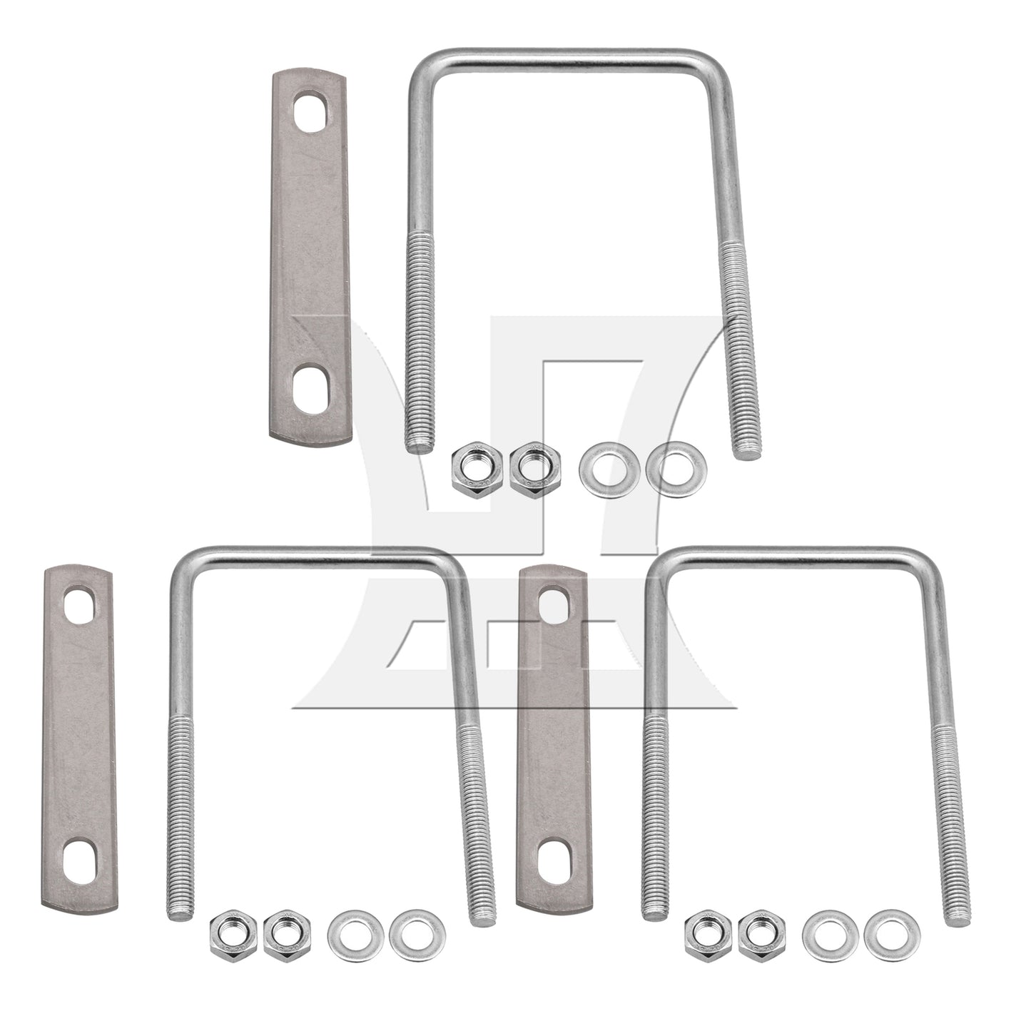 BQLZR M8 Stainless Steel Square U-Bolt 2.95" x 4.72" for Sailboat Trailer