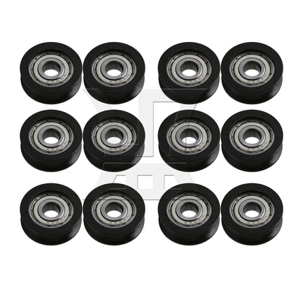 BQLZR  Dee1.3mm p 625ZZ U-Type Groove Pulley Rail Ball Bearing Wheel 20x5x7mm