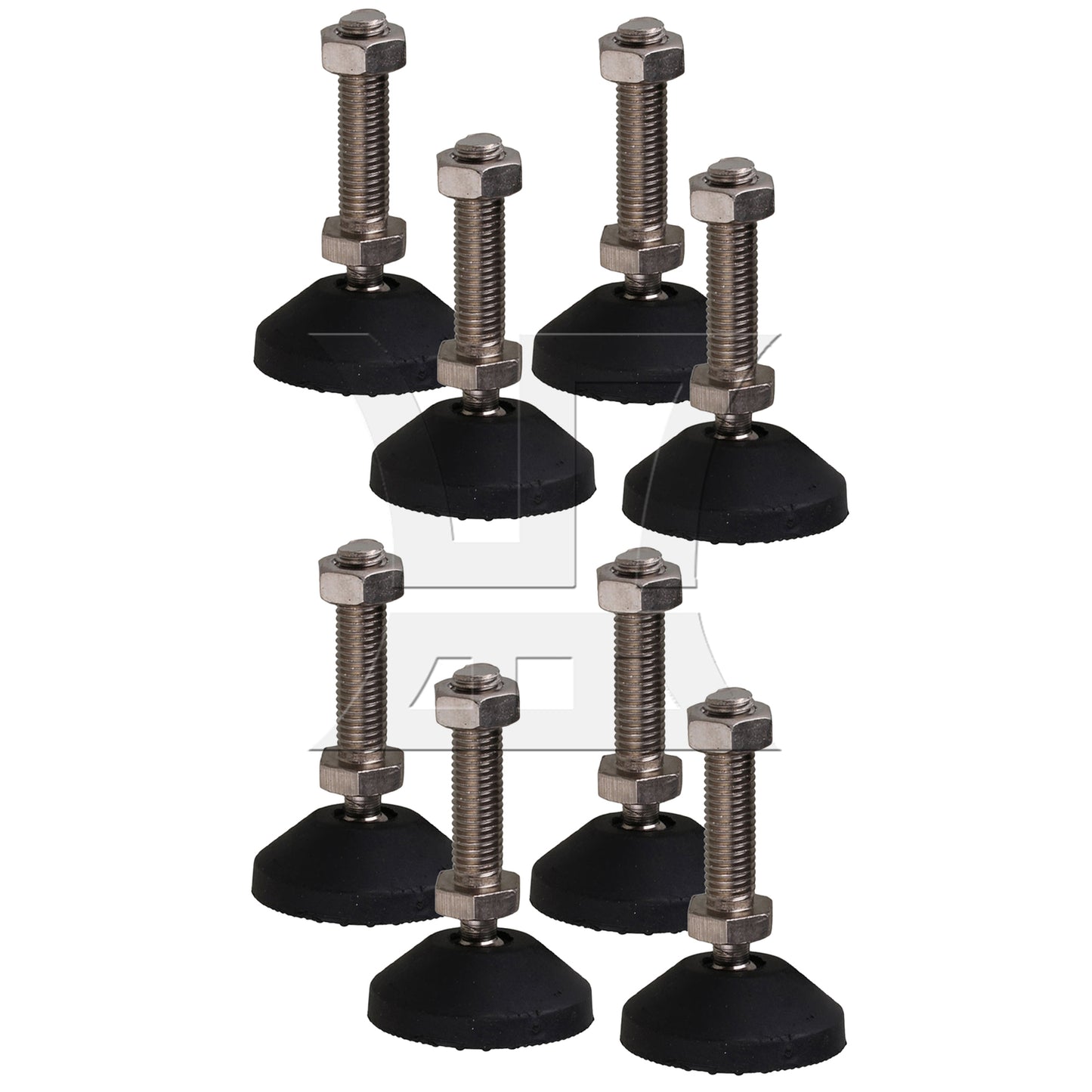 BQLZR Screw On Threaded M10x48mm Joint Furniture Adjustable Height Leveler Feet