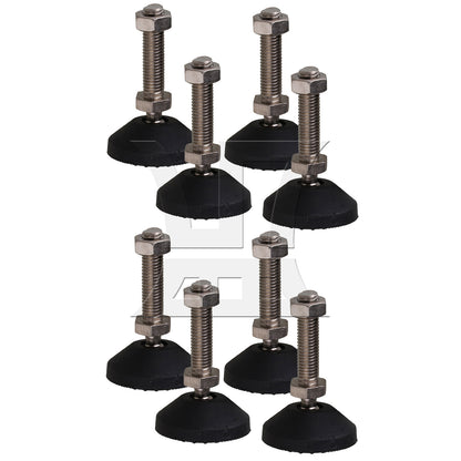 BQLZR Screw On Threaded M10x48mm Joint Furniture Adjustable Height Leveler Feet