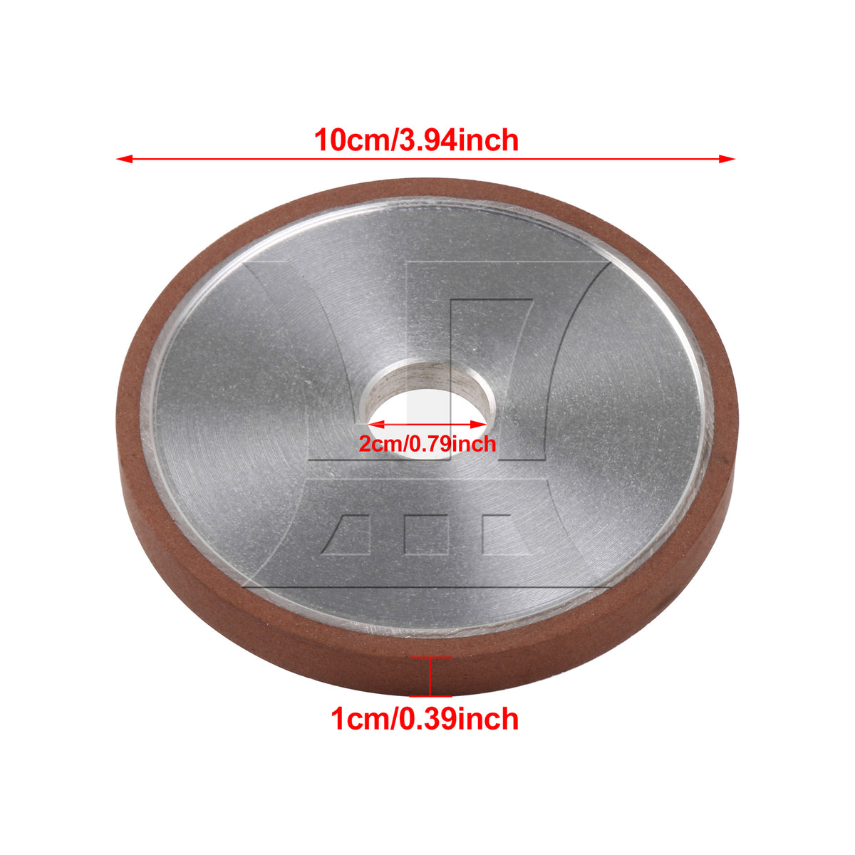 BQLZR 2 Pieces Grinding Disc Wheel 180 Grit Metal Processing Tool 3.93 x 0.39 inch