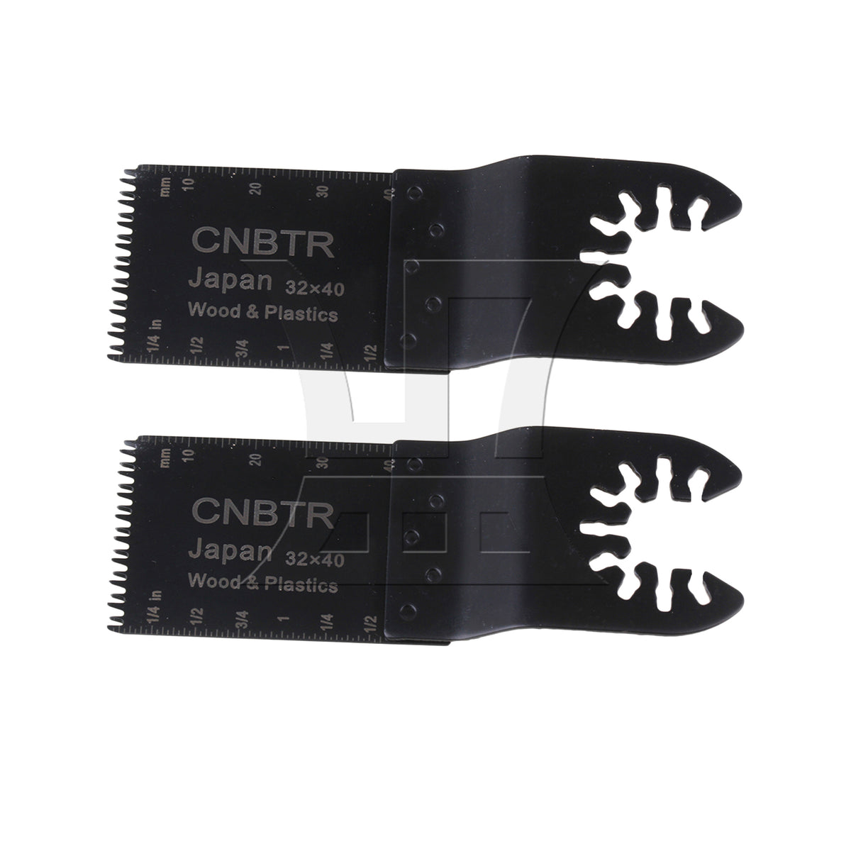 BQLZR 2pcs HCS Oscillating Tool Japanese Teeth 3.2x4cm Black for Manual Diy Repair