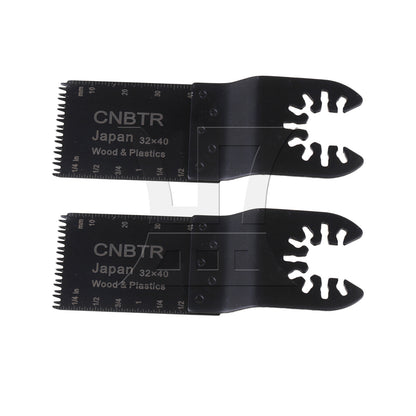 BQLZR 2pcs HCS Oscillating Tool Japanese Teeth 3.2x4cm Black for Manual Diy Repair