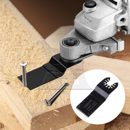 BQLZR 2pcs HCS Oscillating Tool Japanese Teeth 3.2x4cm Black for Manual Diy Repair