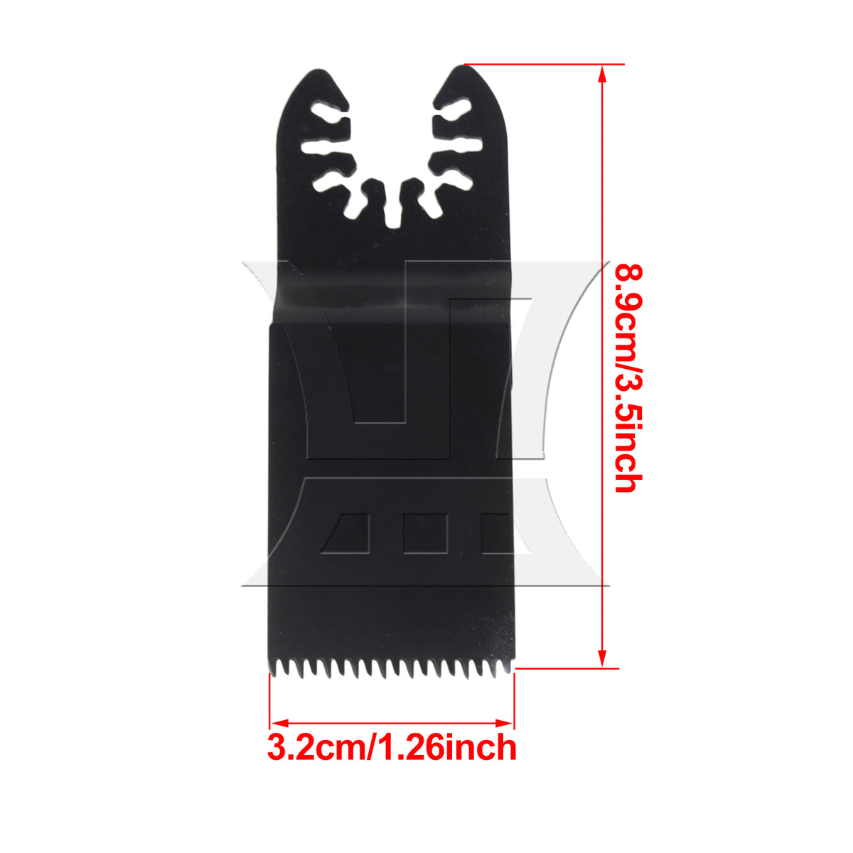 BQLZR 2pcs HCS Oscillating Tool Japanese Teeth 3.2x4cm Black for Manual Diy Repair